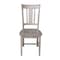 International Concepts Set of 2 San Remo Splatback Chairs, Washed Gray Taupe C09-10P - alternate 6